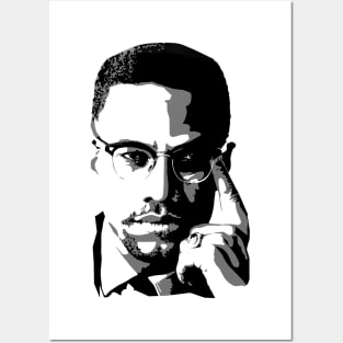 Malcom X - Portrait Posters and Art